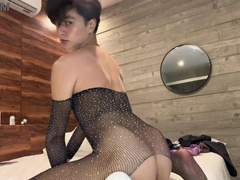 nice femboy frolicking in couch wants to get humped by parent