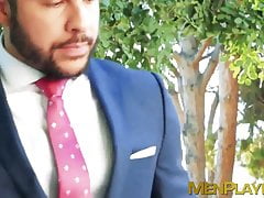 Executive impaled on massive cock and analrammed hardcore