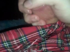 Crossdresser Jerks His Pecker While Dressed In A Spectacular College Gal Clothing Part 1