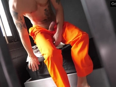 Lars Larson And Amone Bane In Locked Up Twink Wants To Be The Prison Slut