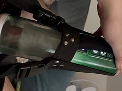 Automatic masturbator causing uncontrollable orgasm