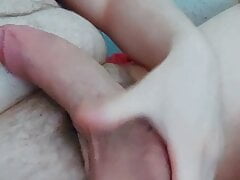 Young guy solo just had to cum and moan.