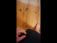 Stroking my big cock with a fleshlight until I cum