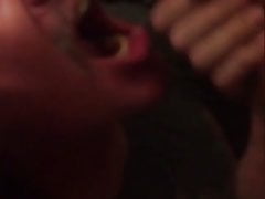 cum on mature bear face