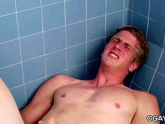 Seth Bond enjoys a steamy solo shower