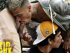 All-Latin outdoor 3some with Radison, Freddy, and Kendro