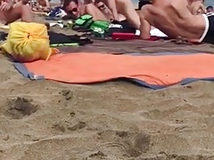 Fuck in public on a beach