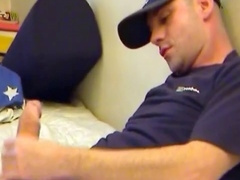 European, jerking off, cool