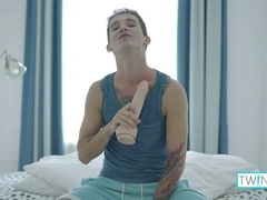 super-hot boy Toy Noah Drills His Butt With Dildo And His Own man meat