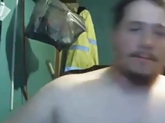 Sexy chubby wanking with his tight toy