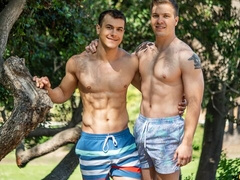 Bareback anal with teens Clyde and Ayden