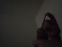 Putting a screwdriver in my piss hole