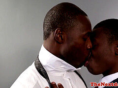 dicksucking black hunk fucked in round donk