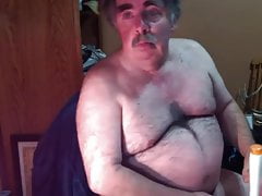 grandpa stroke on webcam