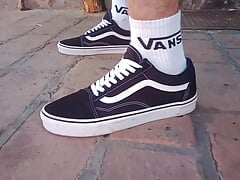 My VANS old school shoes on feet