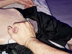 Skinny young gay twink enjoys a raw anal pounding