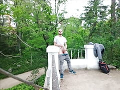 Cum in a park very risky