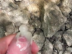 Used Condom with a Hokker outside