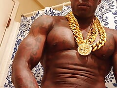 Big Black Hairy Dick Worship Hallelujah Johnson ( Jeremiah having Birthday Sex and Cumming )