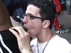 Sucking BBC at gay pride