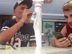 Amateur gay blowjobs featuring straight friends and construction workers