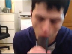 Black Manstick Throated by White Brazilian Man