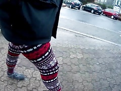 Mit Norweger-Legging unterwegs