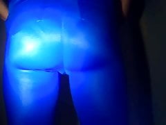 Blue Shiny Legging