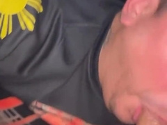 White construction employee back for more head