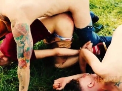 Tatted Boy Uses 2 Boys For Sensation