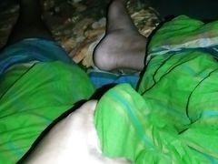 Desi Boy privately rubbing his cock under lungi