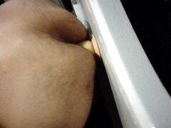 Riding the dildo