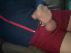 Draining dressed in gym schoolteacher cutoffs, online vid conversing with another coach.