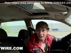 Two Hot Studs Out In Public, Butt Fuckin With Reckless Abandon