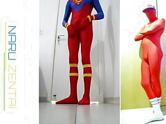 Have Fun in Superman Zentai Suit