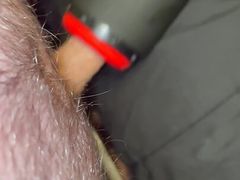Juicy toy cock sucking