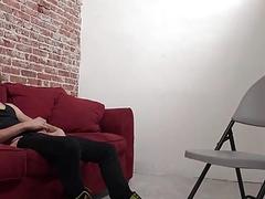 Jessie and Luke find a black cock at the glory hole
