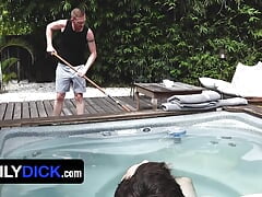 Deviant Twink Dakota Wants His Stepdad To Take It Easy And Relax With Him Naked In The Hot Tub
