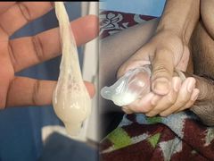Filling Up Condom Creampied Condom Huge Cumshot Inside Condo.