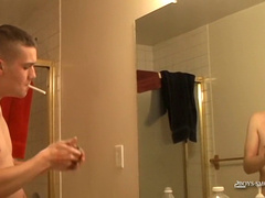 Bryce Smokes A Pack - Bryce Lights Up A Pack
