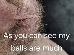 Hairy balls 1 week later and of course some wet fun