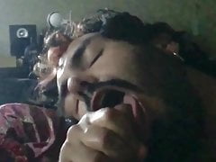 Slow-mo of Puerto Rican cumshot
