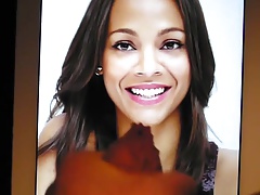Zoe Saldana cumtribute - november 2013