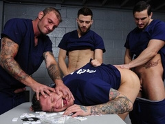 Exclusive prison gangbang with Tommy Defendi and others