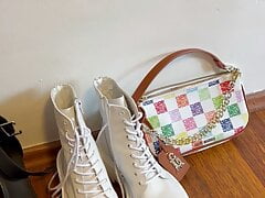 Collection heels,boots and handbag cum