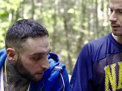 Skyy Knox and Tony D'Angelo having an affair in the woods