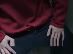 Straight latino blows and gets barebacked in shady bathroom