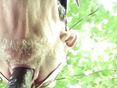 Grandpa Sucks Black Dick in the Park