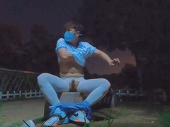 Gay uniform, getting off, gay jacking off