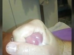 Slowmotion ejaculation, thick cum